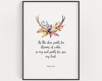 Psalm 42 1 - Etsy