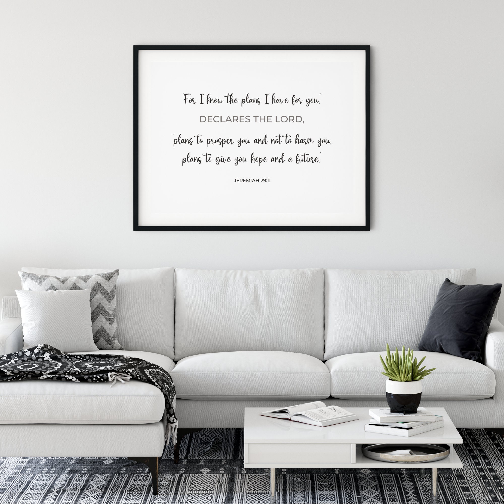 Jeremiah 29:11 for I Know the Plans I Have for You Scripture Printable ...