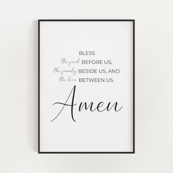 Bless the Food Before Us Printable - Etsy