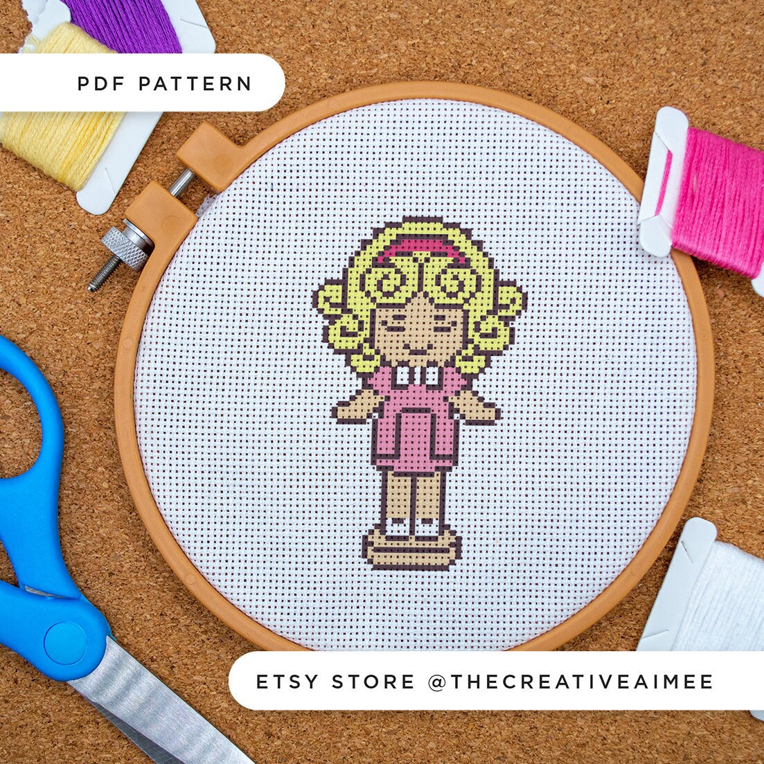 Polly Pocket Style 01 Cross Stitch Pattern PDF Etsy UK