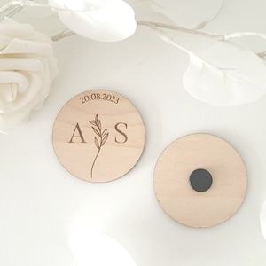 Badge personnalisé | Badge mariage personnalisé | Marque place | Badge mariage | Badge bois |Cadeau invités | Cadeau mariage | Badge témoin