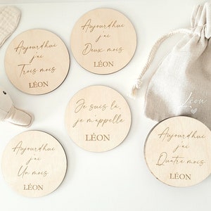 Schrittkarte | Meilensteinkarte zur Geburt | Personalisierte Schrittkarte| Baby-Meilensteinkarte | Personalisierte Schrittkarten | Stufenkarte aus Holz