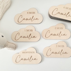 Cartes étapes bebe | Cartes étapes bebe personnalisées | Cartes étapes bois
