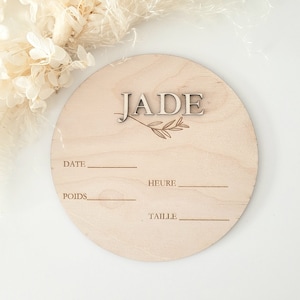 Carte naissance| Carte bienvenue | Carte naissance personnalisé| Carte étape bebe | Cartes étapes personnalisées | Carte étape bois