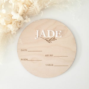 Carte naissance| Carte bienvenue | Carte naissance personnalisé| Carte étape bebe | Cartes étapes personnalisées | Carte étape bois