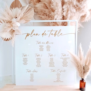 Plan de Table Mariage | Plan de table | Décoration mariage | Table mariage