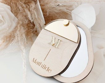 Personalized Pocket Mirror | Personalized Mirror | Mom Gift | Groomsman Gift | Wedding Gift | Personalized Gift