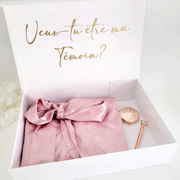 Box témoins | Boite cadeau | Cadeau Temoin | Boite demoiselle d’honneur