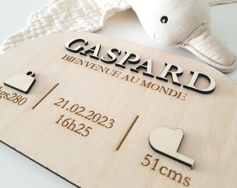 Carte naissance| Carte bienvenue | Carte naissance personnalisé| Carte étape bebe | Cartes étapes personnalisées | Carte étape bois