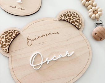 Carte naissance| Carte bienvenue | Carte naissance personnalisé| Carte étape bebe | Cartes étapes personnalisées  | Prénom bois