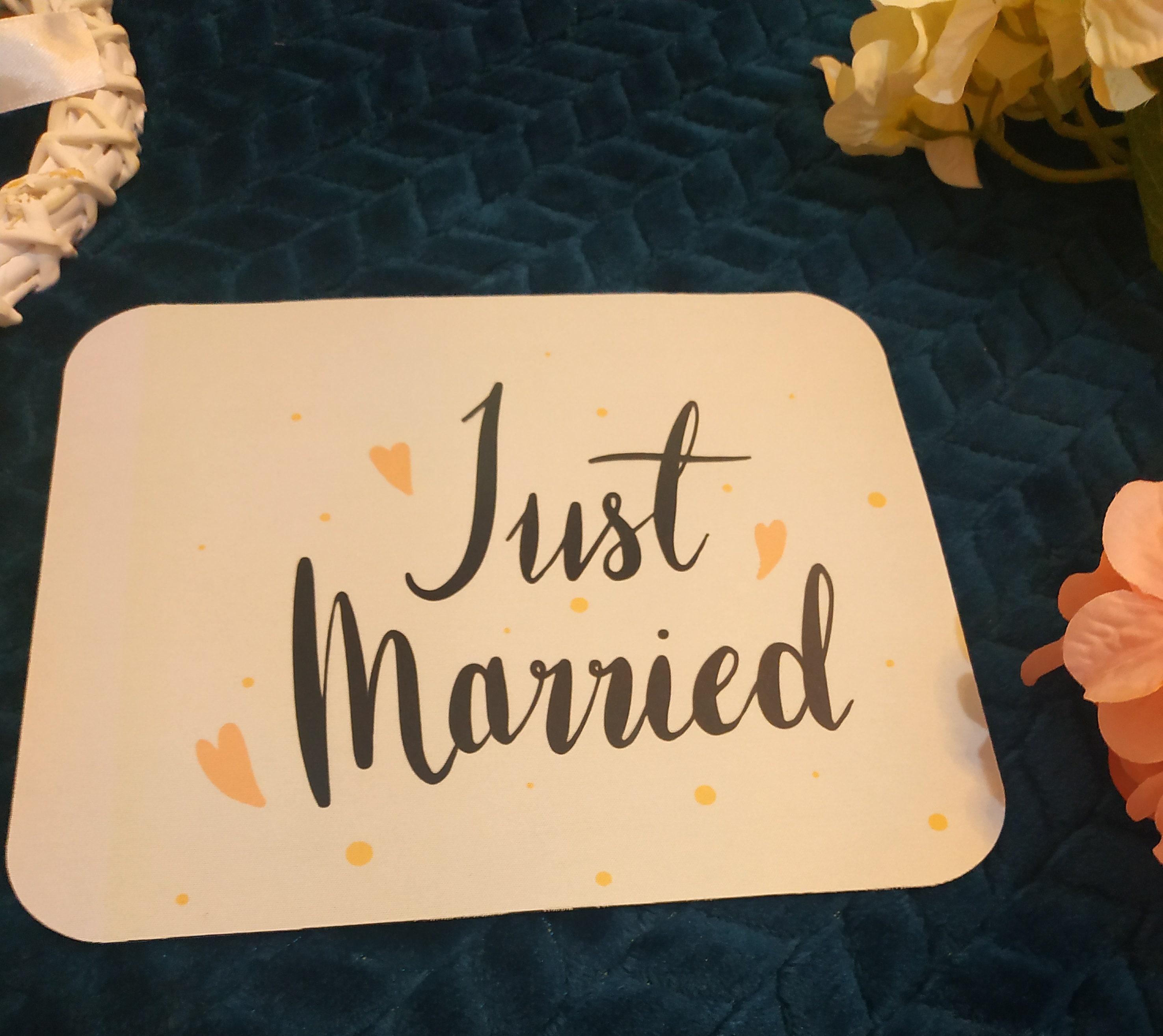 Wedding Gift Basket Just Married Etsy