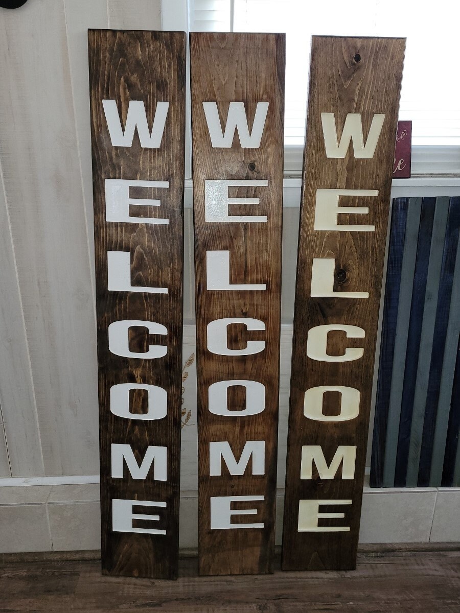 Signo de la puerta de bienvenida / señal de bienvenida | Etsy