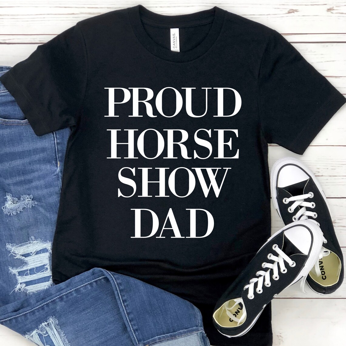Horse Show Dad Shirts, Proud Dad Tshirts, Gifts for Equestrian Barn