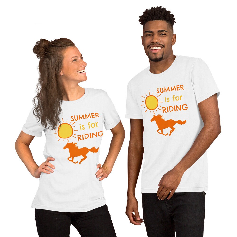 Summer Riding Shirts Horse Shirt, Summer is for Riding Tshirt, Vacation Tees for Horse ...