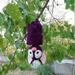 Halloween Bat, Halloween Gift, Вязание крючком летучей мыши, игрушка летучая мышь, плюшевая летучая мышь, летучая мышь