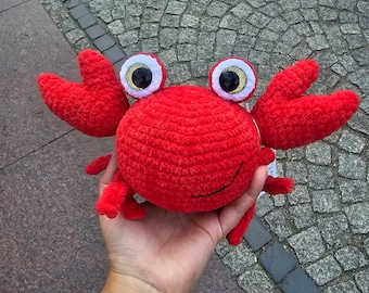 Crochet Crab Amigurumi: Plush Stuffed Animal Toy