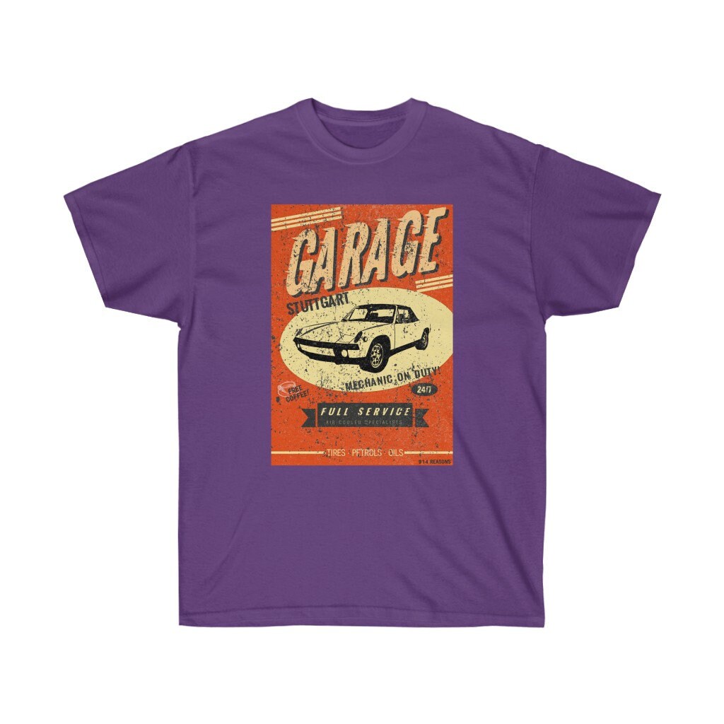 Porsche Shirt Stuttgart Garage Mechanic 