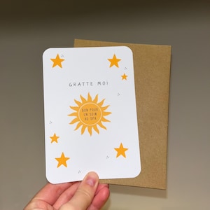 Carte à gratter personnalisable / Annonce grossesse mariage / Cadeaux de noël / Cadeau d'anniversaire / Bon pour / Demande en mariage