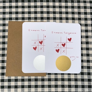 Carte à gratter personnalisable / Annonce grossesse mariage / Cadeaux de noël / Cadeau d'anniversaire / Bon pour / Demande en mariage