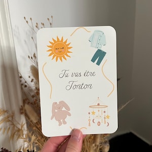 Carte annonce grossesse originale, tu vas être tonton - annonce naissance