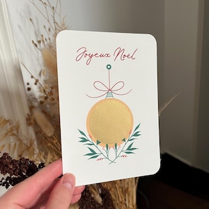 Carte à gratter personnalisable de Noël / Annonce grossesse mariage / Cadeaux de noël / Cadeau d'anniversaire /Bon pour / Demande en mariage