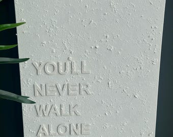 Personalised Liverpool Football Anthem White Textured Canvas Art