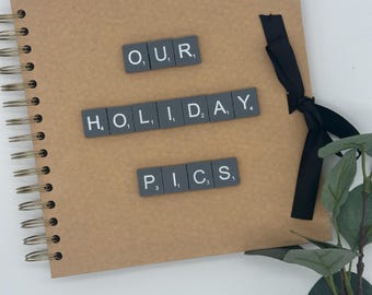 Personalised Scrapbook, Gift Couples/ Friends, Scrapbook Album, Memories Gift, 2025 , Photo Album 8 x 8, Scrapbooking, Holiday Photo Album