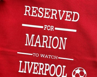 Liverpool Cushion Cover, Personalised Gift, Printed Cushion Cover , Premier League , Gift For Dad Son Grandad, Football Gift, Printed Pillow
