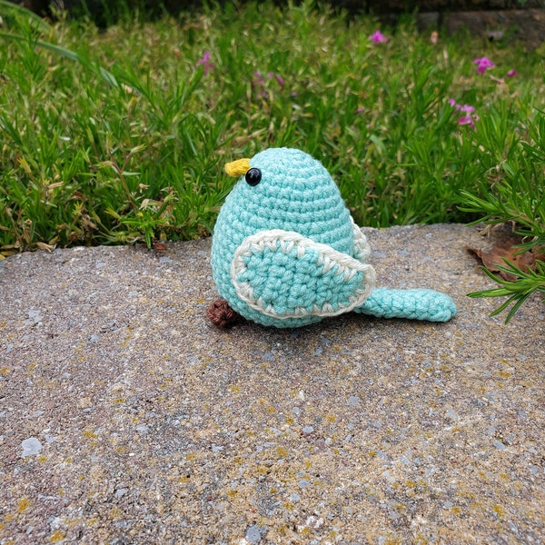 Crochet Bird; Amigurumi Bird; Stuffed Bird Decor