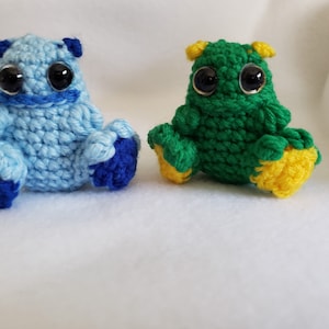Mini Worry Monster; Crochet Monster