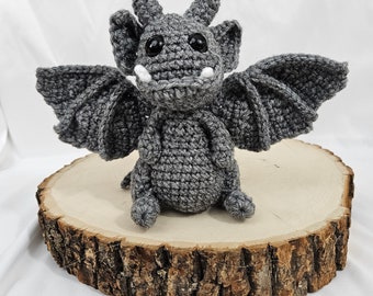 Crochet Gargoyle; Gargolye Stuffed Plushie