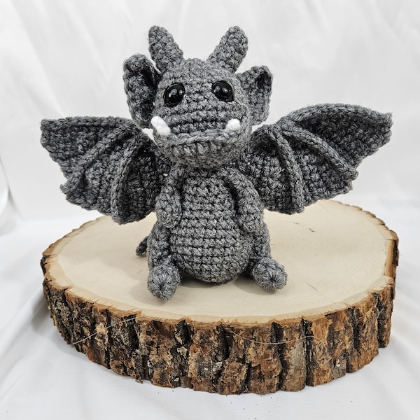 Crochet Gargoyle; Gargolye Stuffed Plushie