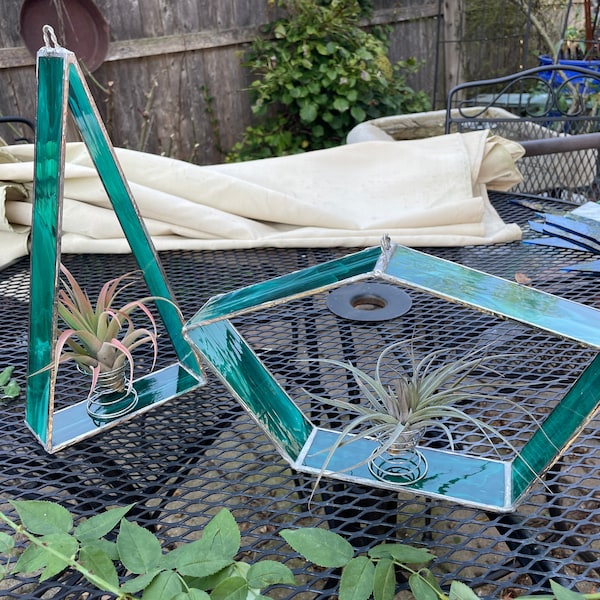 Stained Glass Plant Holder Etsy
