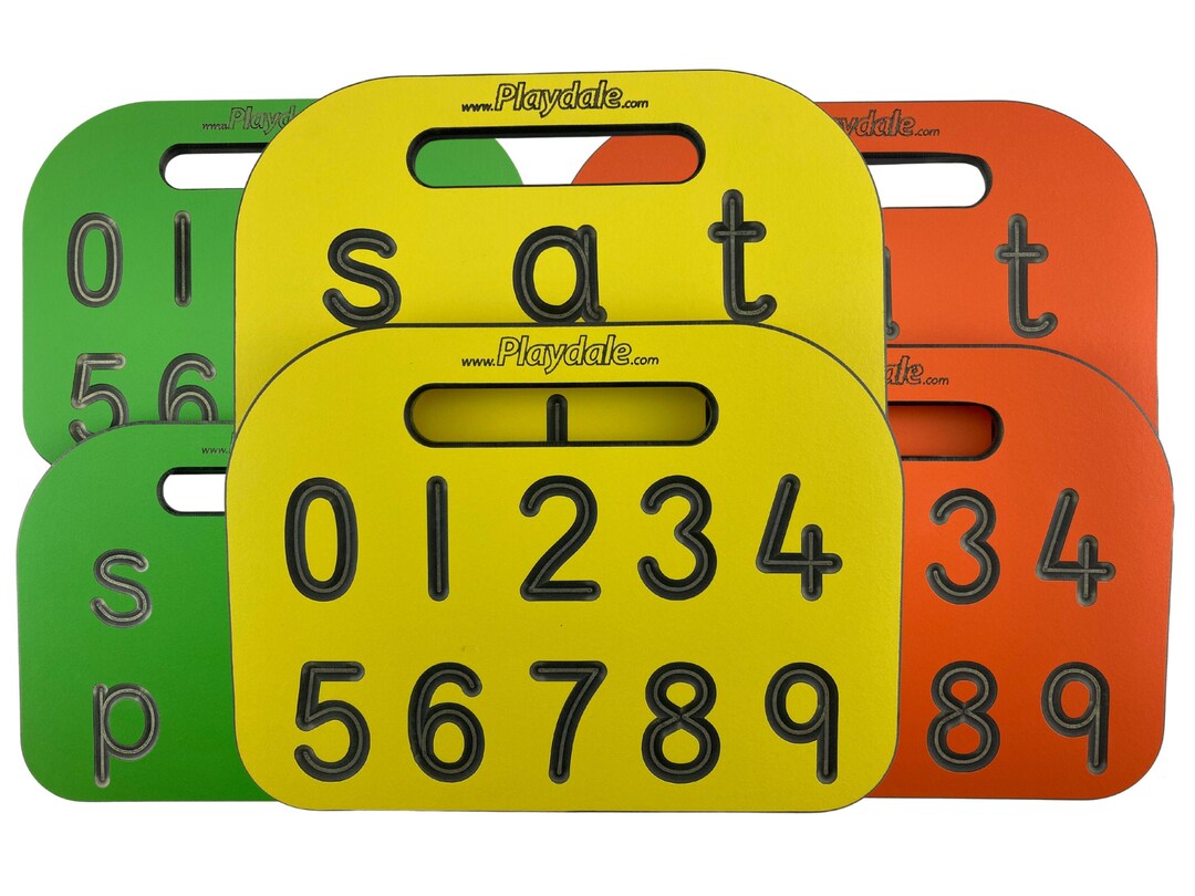 Letter & Number Tracing Boards Pack 1x Letters and 1x Numbers Etsy UK