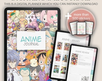 Digital Anime Journal: Library, Tracker, Wishlist (PDF)