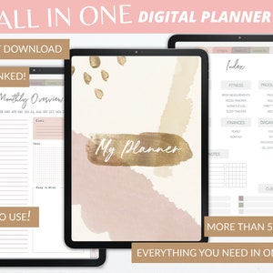 500+ Page Digital Planner: Undated, GoodNotes Compatible (PDF)