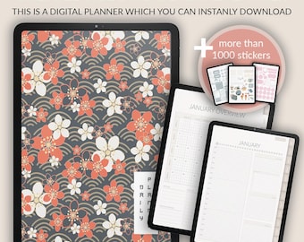 Undated Hobonichi Digital Planner: Daily, Weekly, Monthly (PDF)