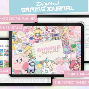 Digital Gaming Journal | Gaming Tracker, Wishlist, Play Log, Library, Goals | iPad, GoodNotes, Notability | Video Games Notebook, Wishlist