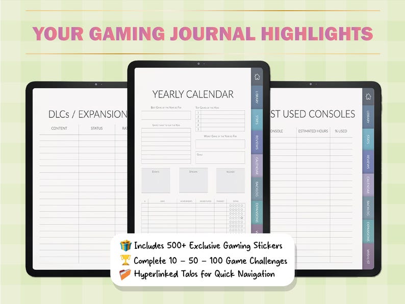 Gaming Newsletter.pdf Digital Gaming Journal PRO for Gamers | Goodnotes PDF Planner + 500 ...