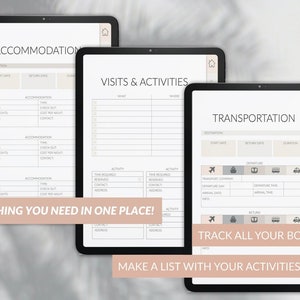 Digital Travel Bundle | Adventure Pack | Undated Digital Planner ...