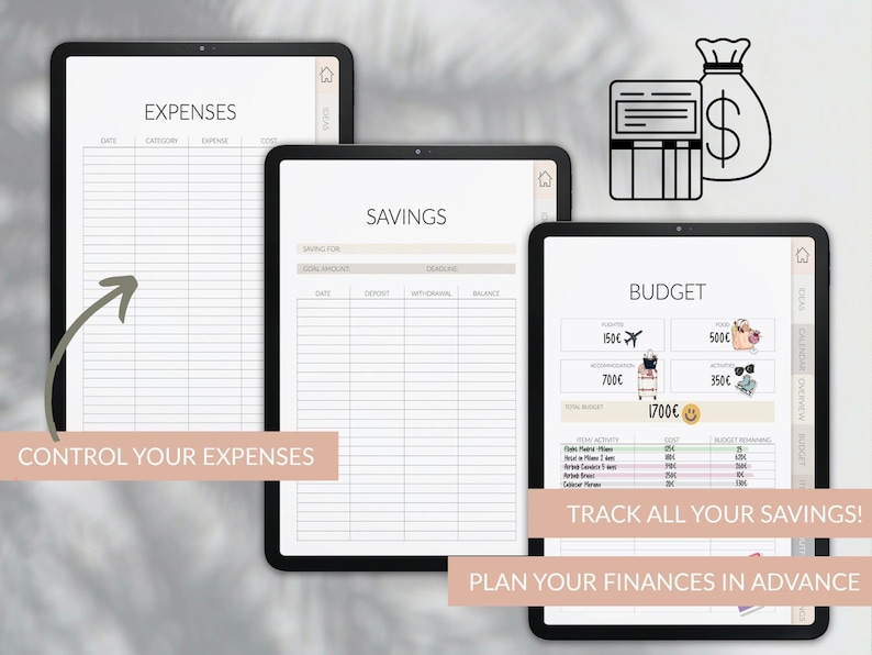 Digital Travel Bundle | Adventure Pack | Undated Digital Planner ...