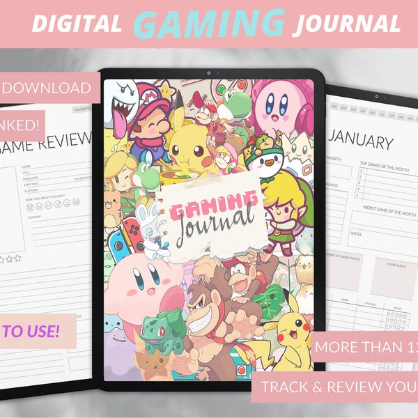 Gaming Journal | iPad | Video Game Notebook, Game Reviews | Play Log, Library, Wishlist | Games Tracker & Organizer | GoodNotes, Notability