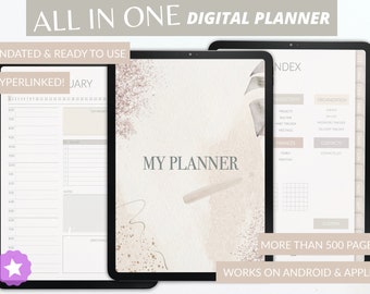 iPad Digital Planner: Undated, GoodNotes & Notability (PDF)
