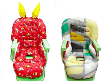 Double-sided removable cover The seat pad cover for highchair Bertoni Yam-Yam  High chair cover High chair cushion Case for baby chair cover