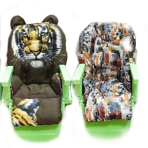 Chicco Polly  2 in 1 cover for high chair Double-sided removable cover  Polly 13 highchair cover  Washable case Personalized cover Unisex