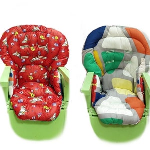 Bezug für Chicco Polly Magic Hochstuhl Doppelseitiger Sitz wasserdichter roter Bezug Chicco Polly 2 in 1 Umweltfreundlicher doppelseitiger abnehmbarer Bezug
