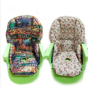 Der Sitzpolsterbezug für Hochstuhl Peg Perego Siesta personalisiert Doppelseitiger abnehmbarer Sitzpolsterbezug für den Hochstuhl Peg Perego