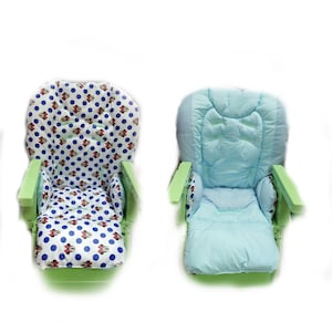 Chicco Polly 2 in 1 Bezug für Hochstuhl Doppelseitiger abnehmbarer Bezug Polly 13 Hochstuhlbezug Waschbarer Fall Personalisierter Bezug Unisex