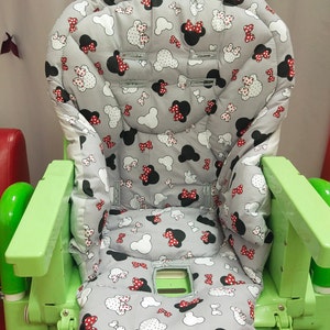 Double-sided removable seat pad Personalized cover Cover Peg perego Siesta The seat pad cover for highchair  Cover for high chair Peg Perego