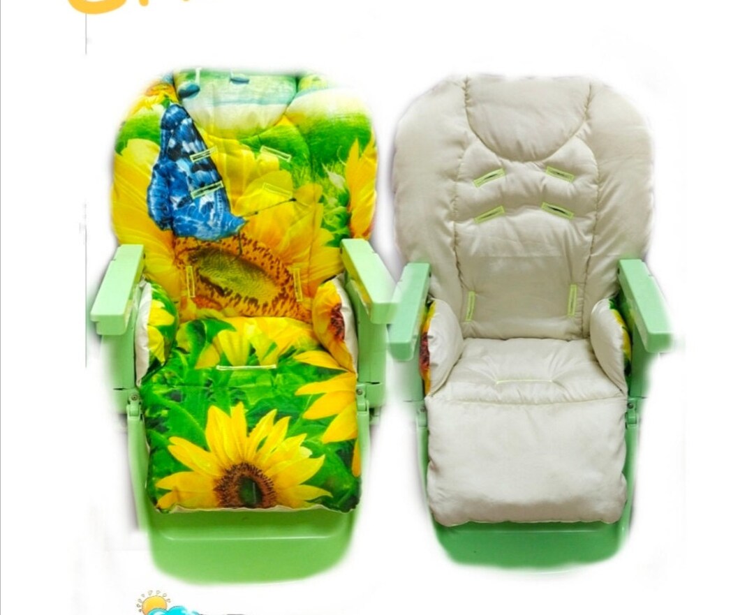 Housse Rechange Chaise Haute Chicco Polly 2 En 1 Chicco Polly 2 in 1 Cover for High Chair Double-sided Removable Cover